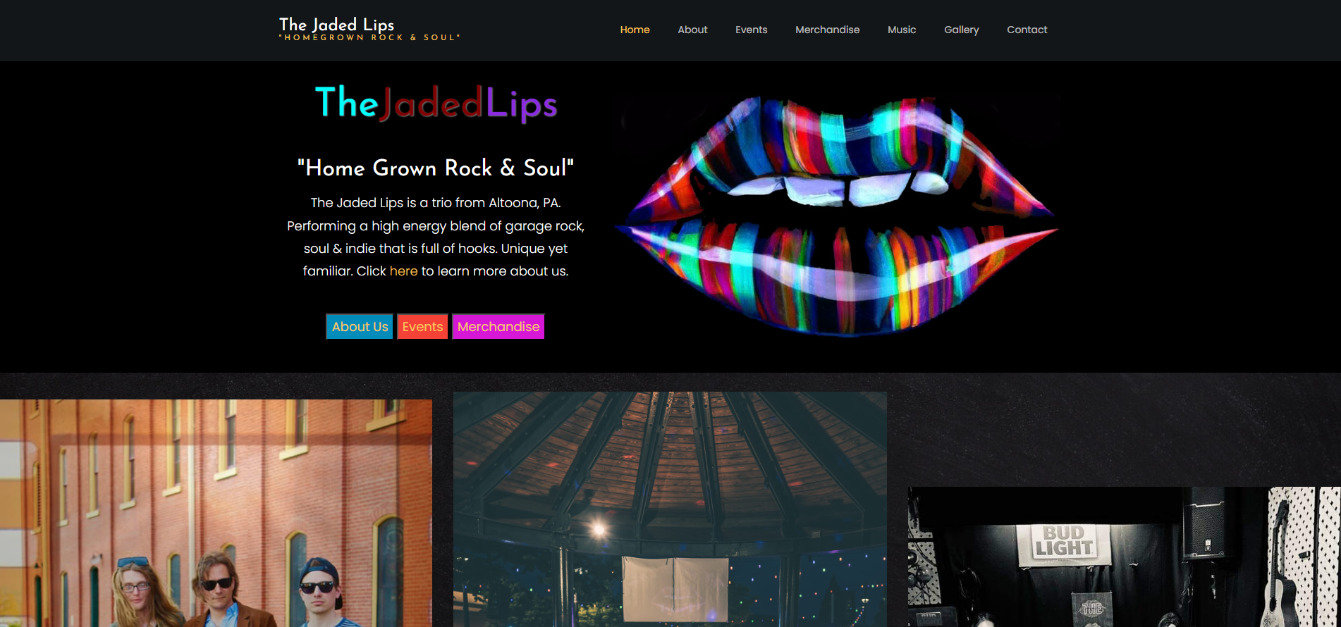 The Jaded Lips Website Image